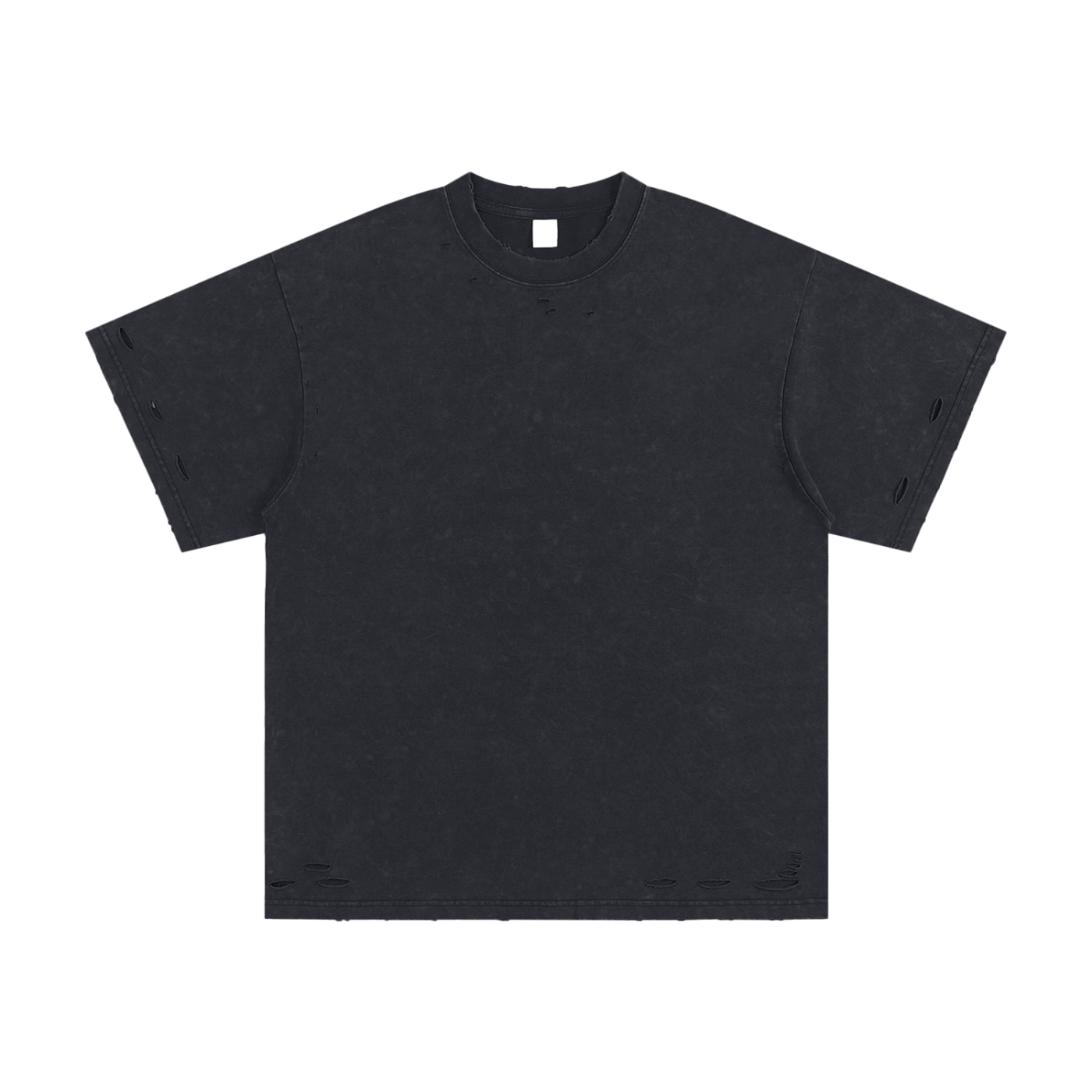 Blanks - Heavyweight Snow Washed Hand-Frayed T-Shirt