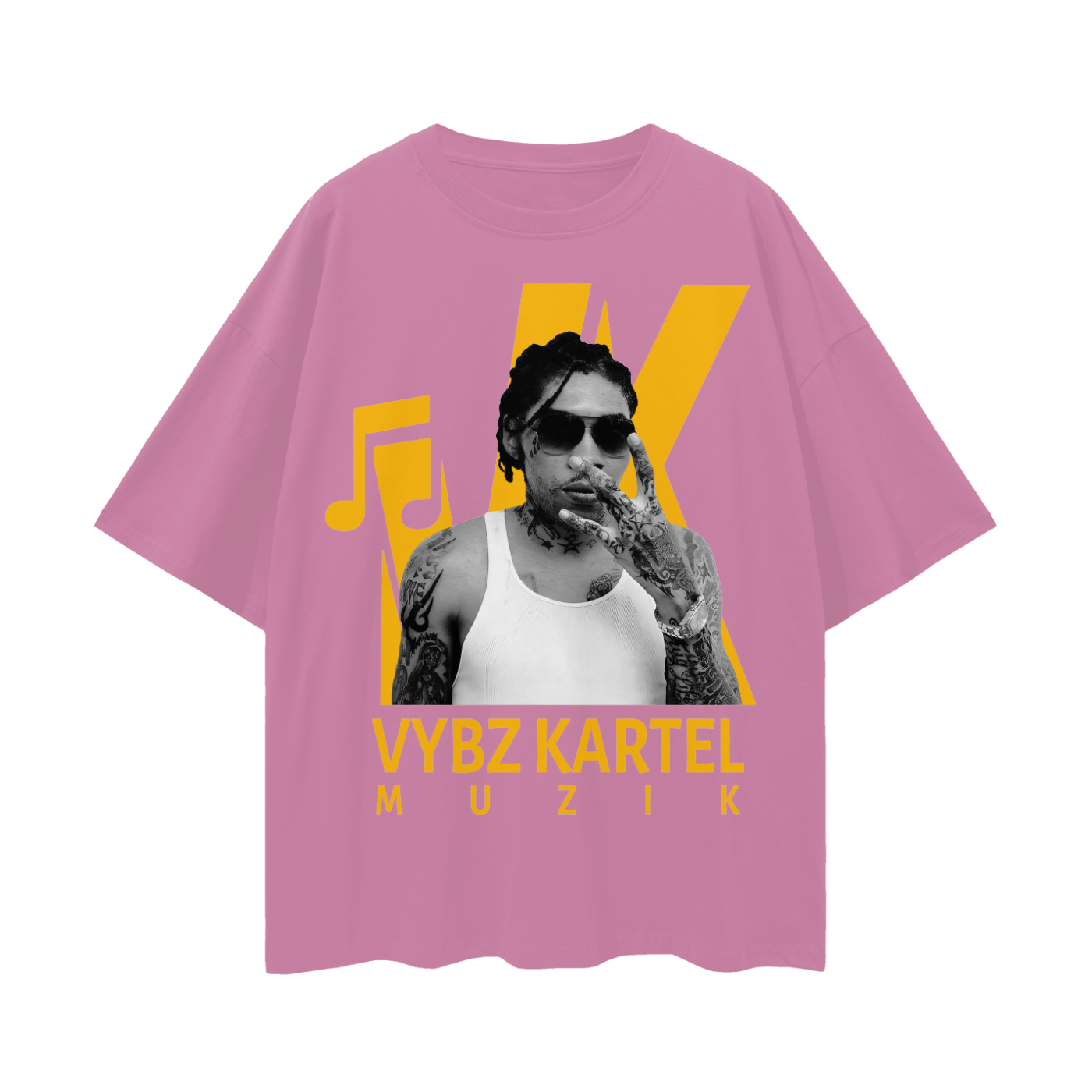 Oversize Deep Drop Shoulder Tee - VK Muzik - 190 GSM