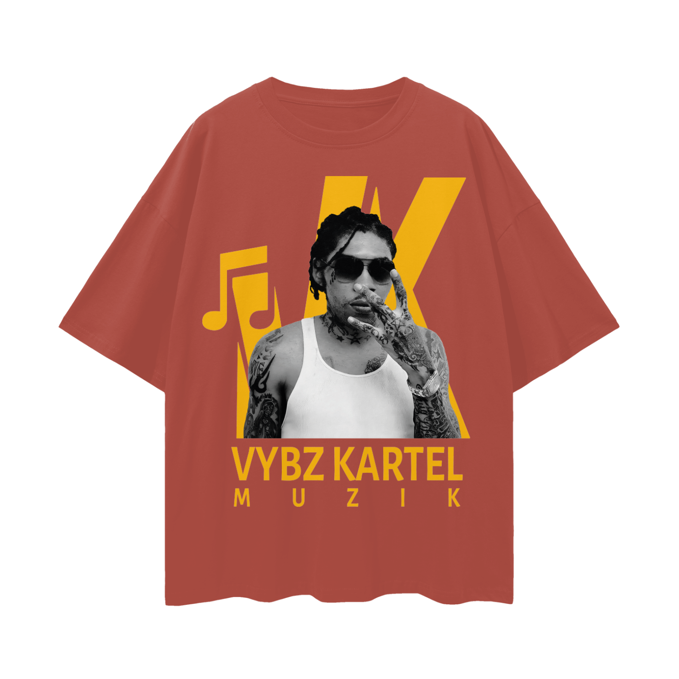 Oversize Deep Drop Shoulder Tee - VK Muzik - 190 GSM