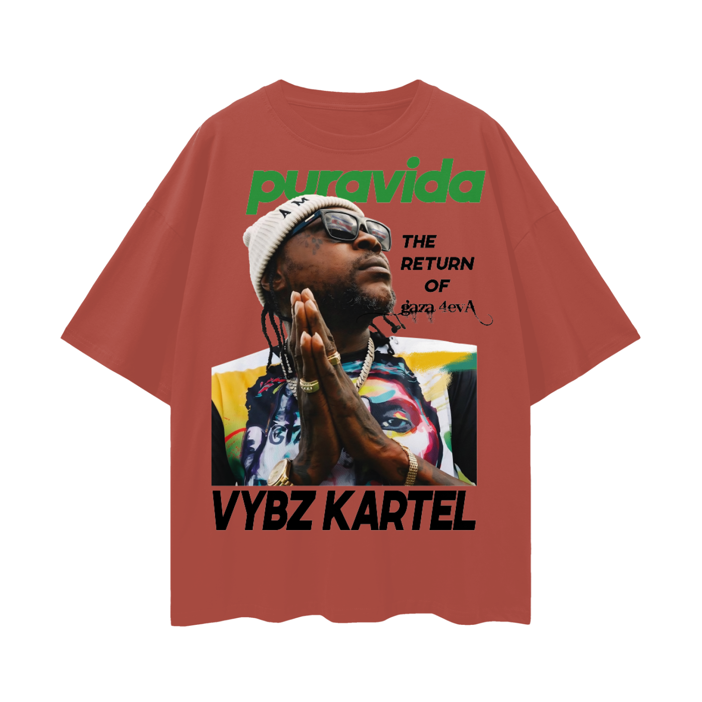 Oversize Deep Drop Shoulder Tee - PuraVida - 190 GSM