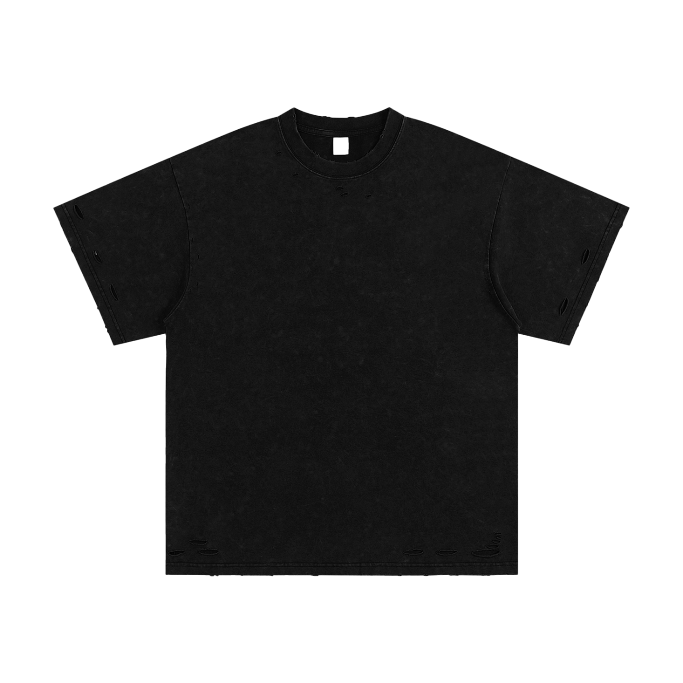 Blanks - Heavyweight Snow Washed Hand-Frayed T-Shirt