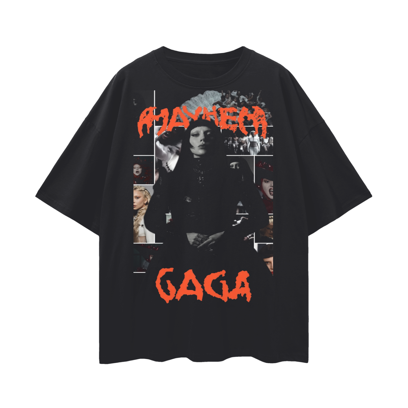 Oversize Deep Drop Shoulder Tee - LADY GAGA - 190 GSM