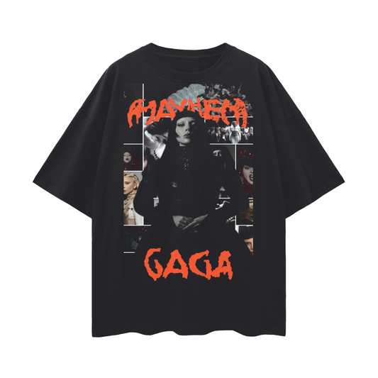 Oversize Deep Drop Shoulder Tee - LADY GAGA - 190 GSM