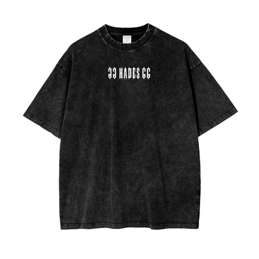 Oversize Snow Washed T-Shirt - HADES - 250g