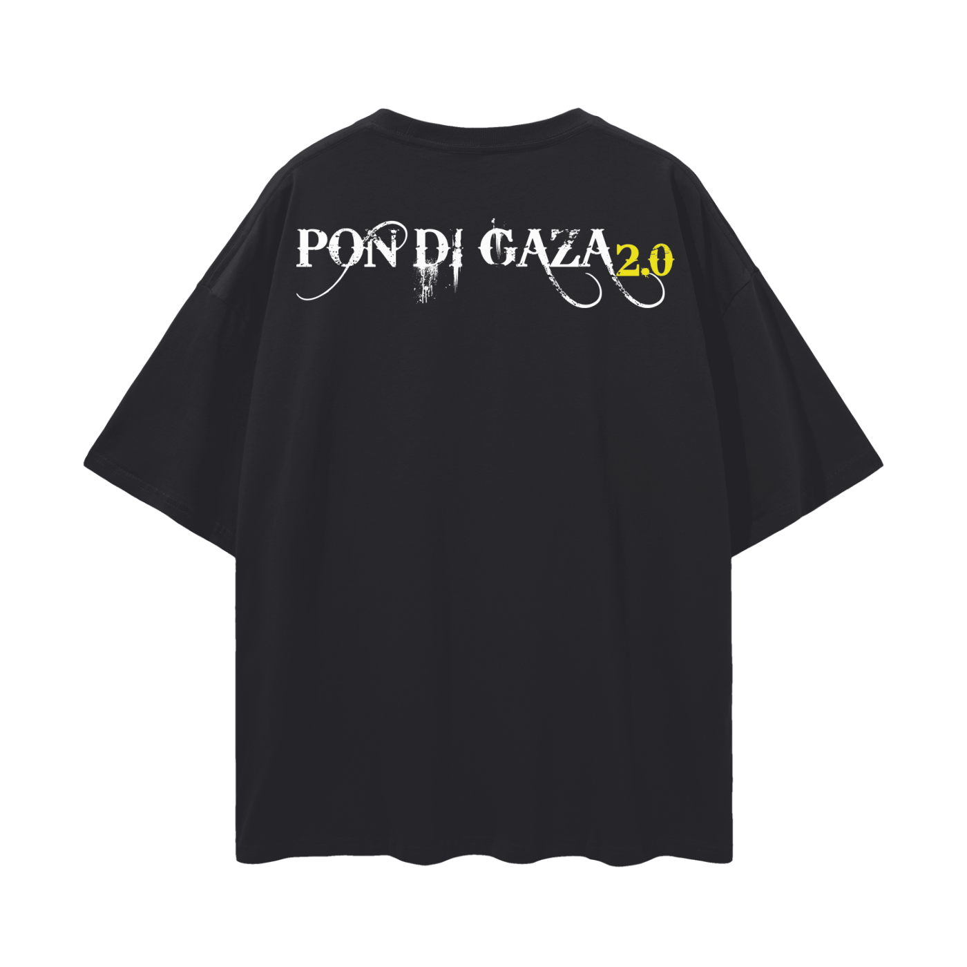Oversize Deep Drop Shoulder Tee - Pon Di Gaza 2.0 - 190 GSM