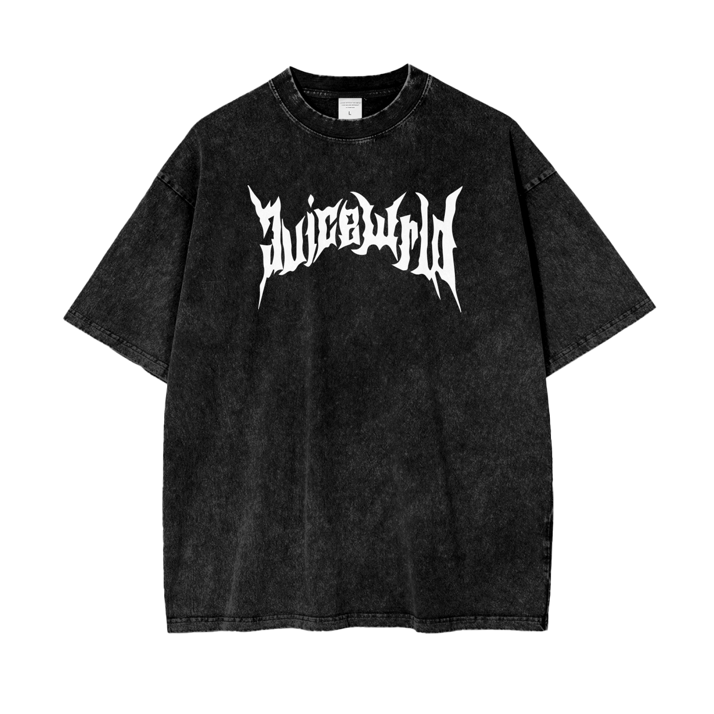 Oversize Snow Washed T-Shirt JUICE WRLD Spanish Version 250g