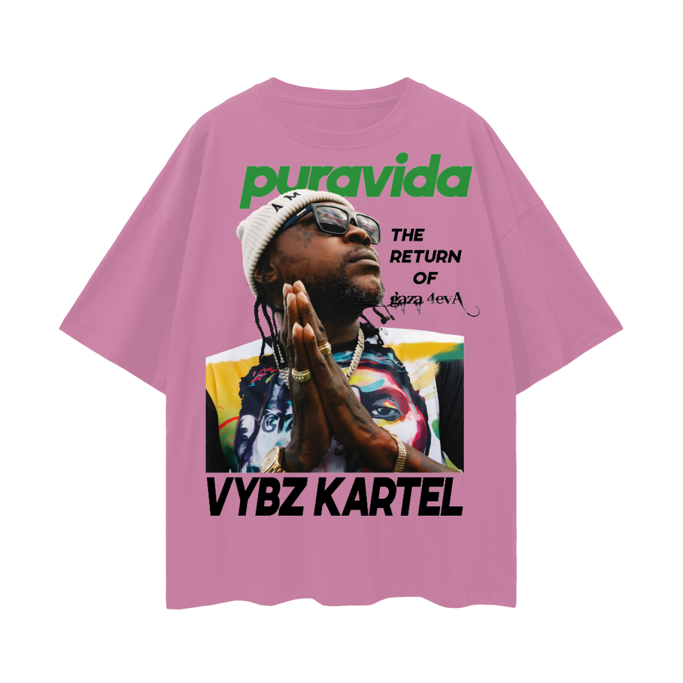 Oversize Deep Drop Shoulder Tee - PuraVida - 190 GSM