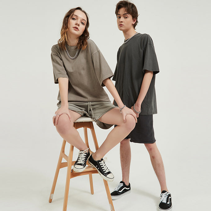 Vintage Wash - Drop Shoulder T-Shirt - 250 GSM