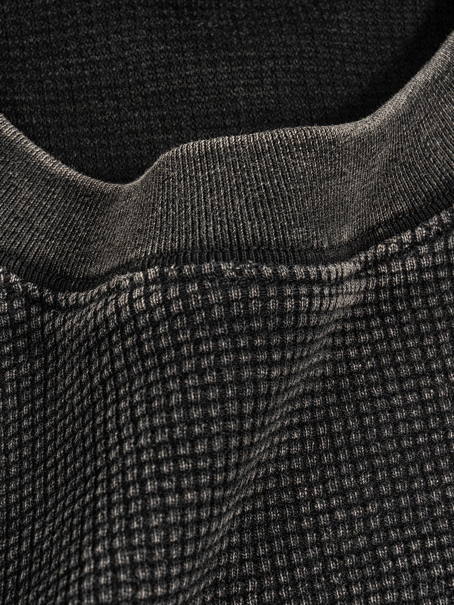 Blanks - Waffle-Texture Washed Boxy T-Shirt