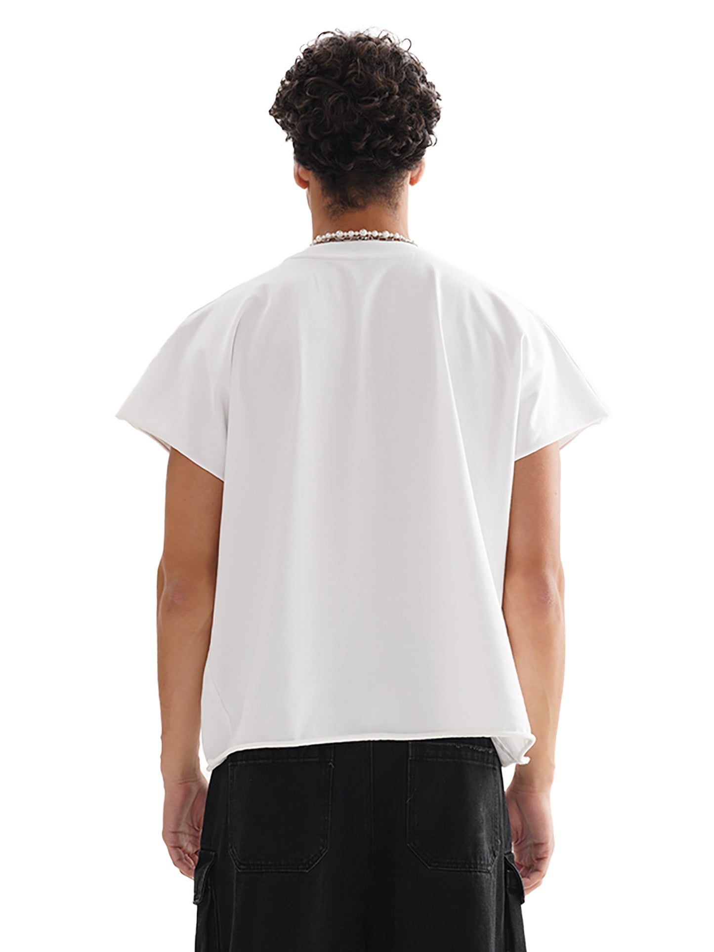 Blanks - Raw Edge Boxy Non-Shrink T-Shirt
