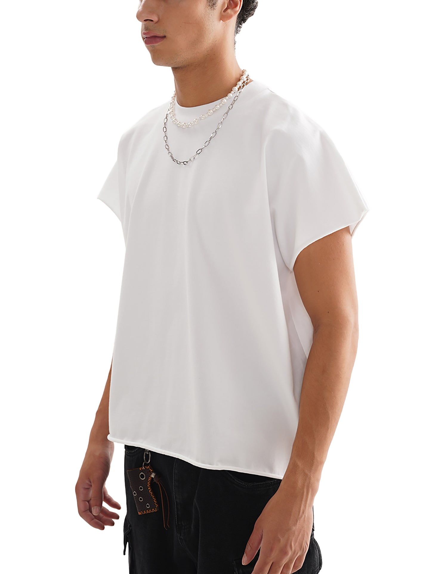Blanks - Raw Edge Boxy Non-Shrink T-Shirt