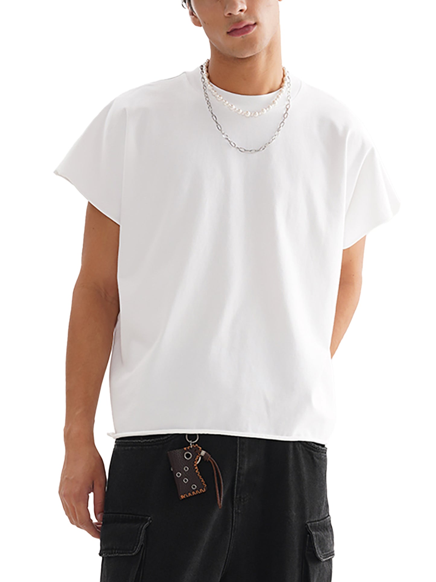 Blanks - Raw Edge Boxy Non-Shrink T-Shirt