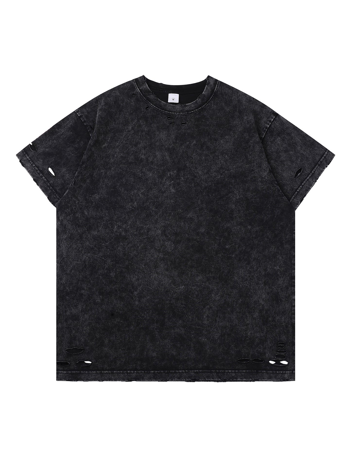 Blanks - Heavyweight Snow Washed Hand-Frayed T-Shirt
