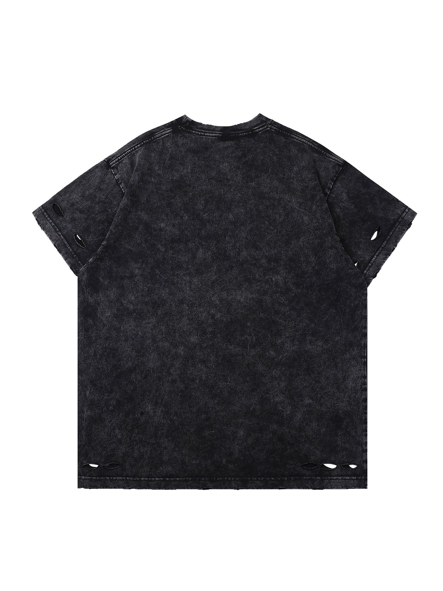 Blanks - Heavyweight Snow Washed Hand-Frayed T-Shirt