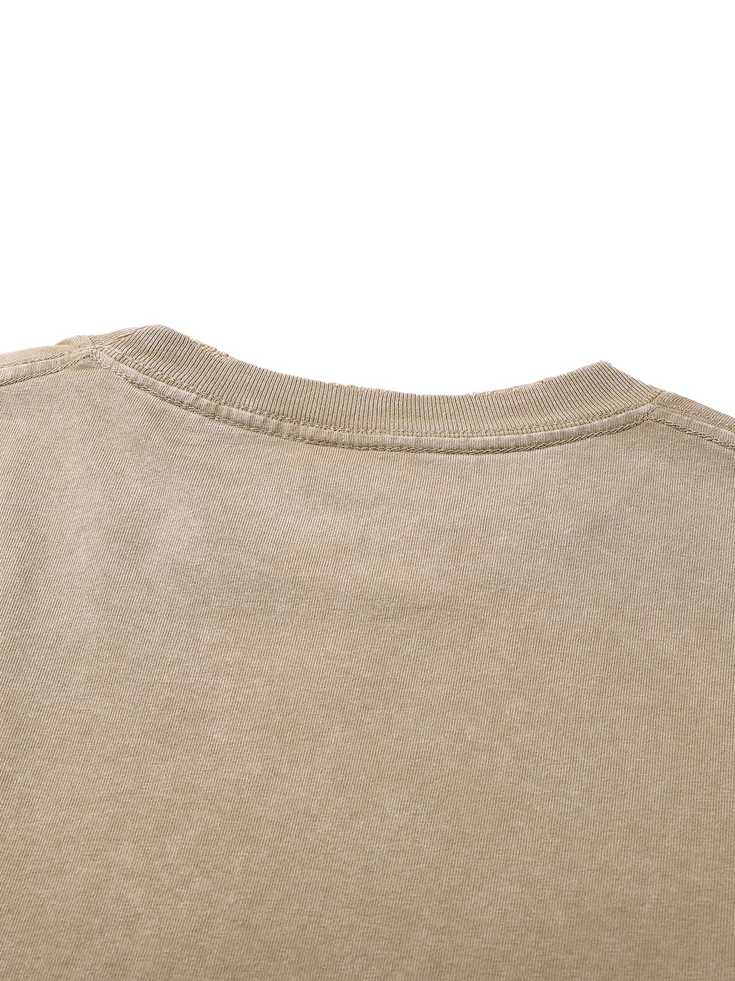 Blanks - Heavyweight Snow Washed Hand-Frayed T-Shirt