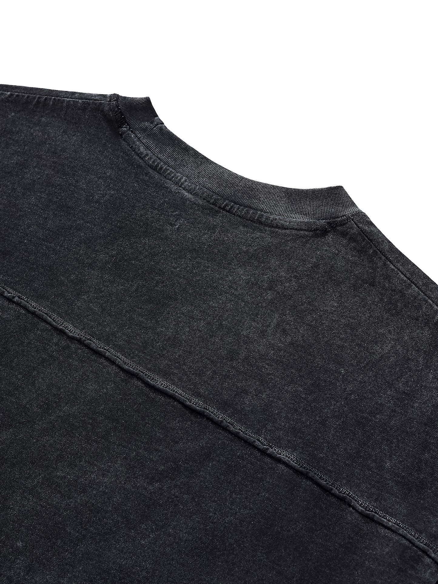 Blanks - Raw Edge Snow Washed Boxy T-Shirt