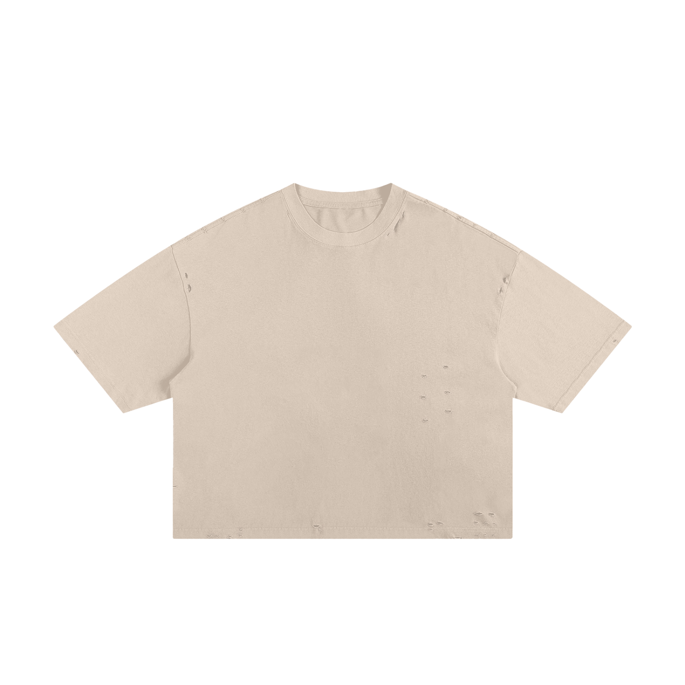 Blanks - Classic Frayed Boxy Tee - 250 GSM