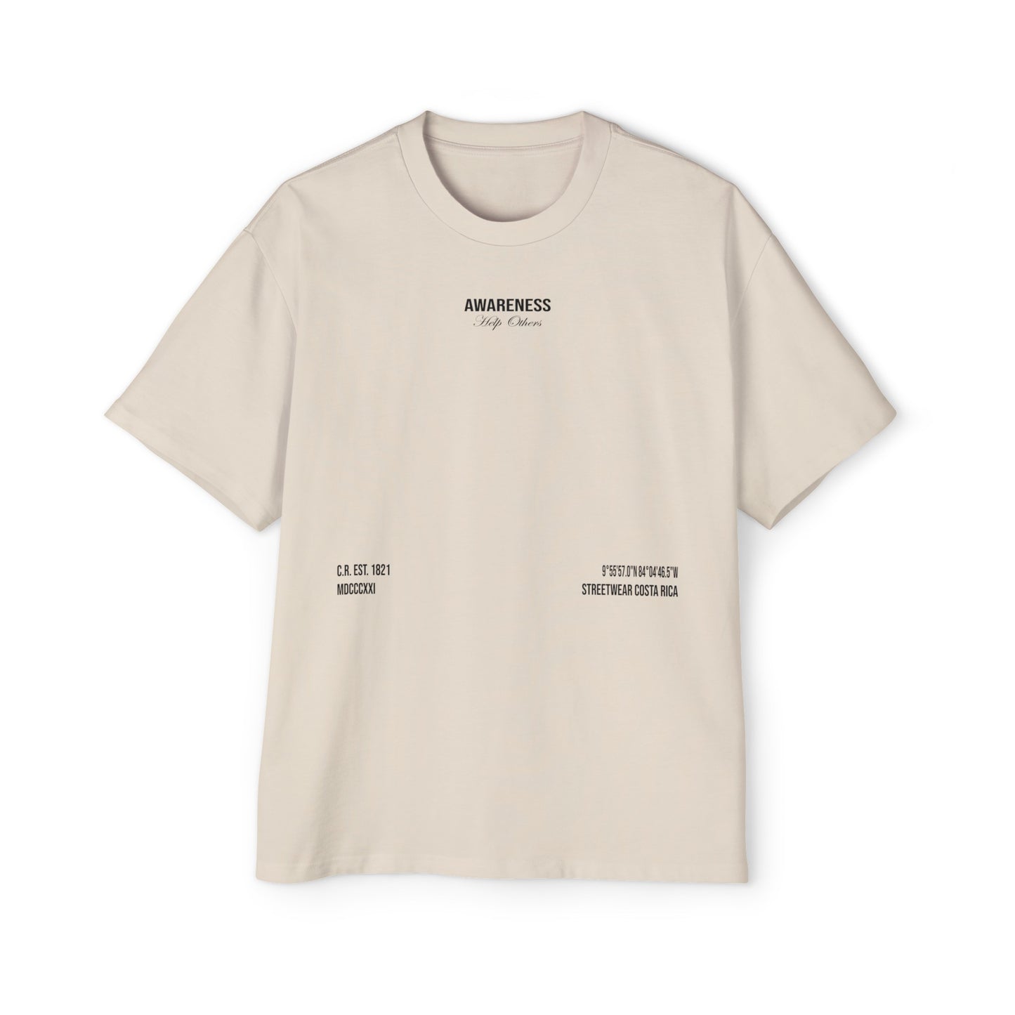 Heavy Oversized Tee AWARENESS - Drop Fundamentals 2.0 - 280 GSM