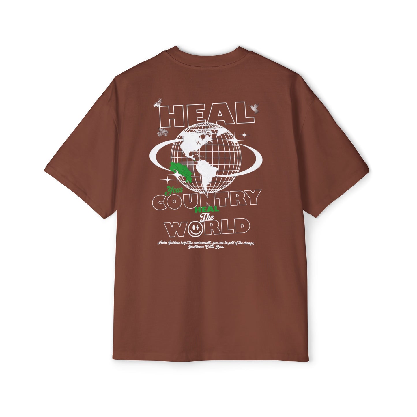 Heavy Oversized Tee HEAL YOUR COUNTRY - Drop Fundamental - 280 GSM