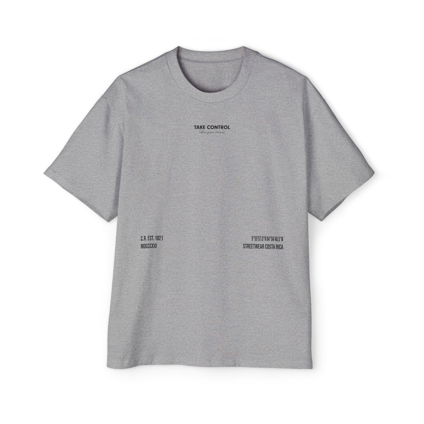 Heavy Oversized Tee TAKE CONTROL - Drop Fundamentals 2.0 - 280 GSM