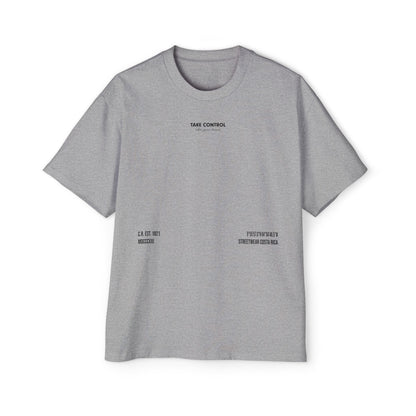 Heavy Oversized Tee TAKE CONTROL - Drop Fundamentals 2.0 - 280 GSM