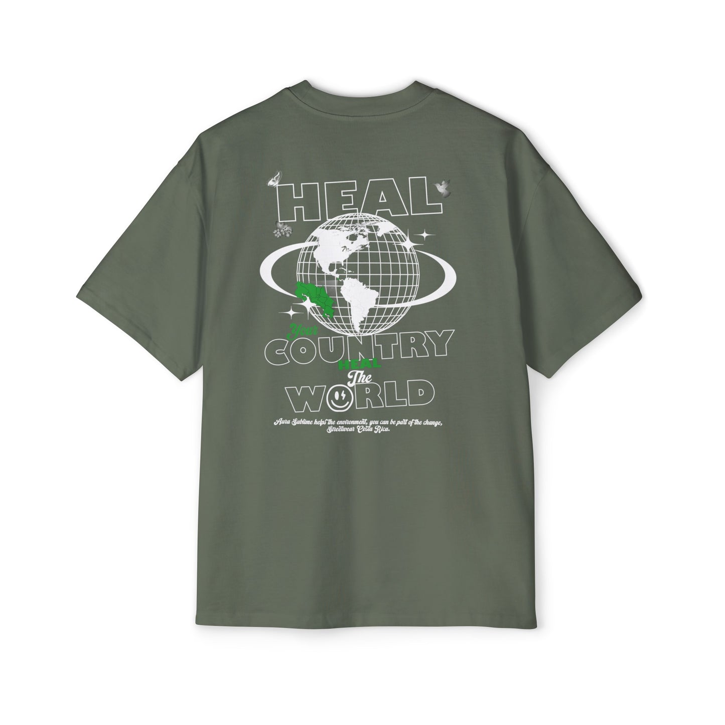 Heavy Oversized Tee HEAL YOUR COUNTRY - Drop Fundamental - 280 GSM