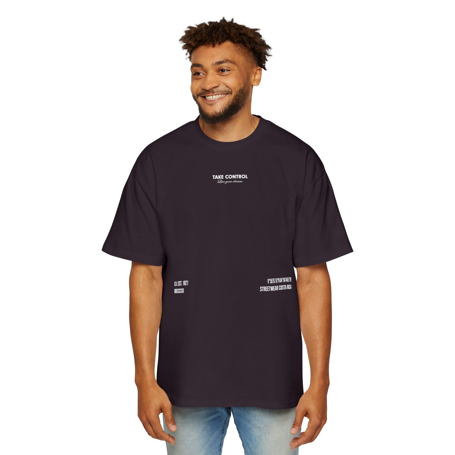 Heavy Oversized Tee TAKE CONTROL - Drop Fundamentals 2.0 - 280 GSM