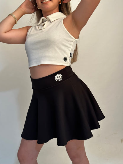 Falda Circular con bolsillo Aura Sublime - Black