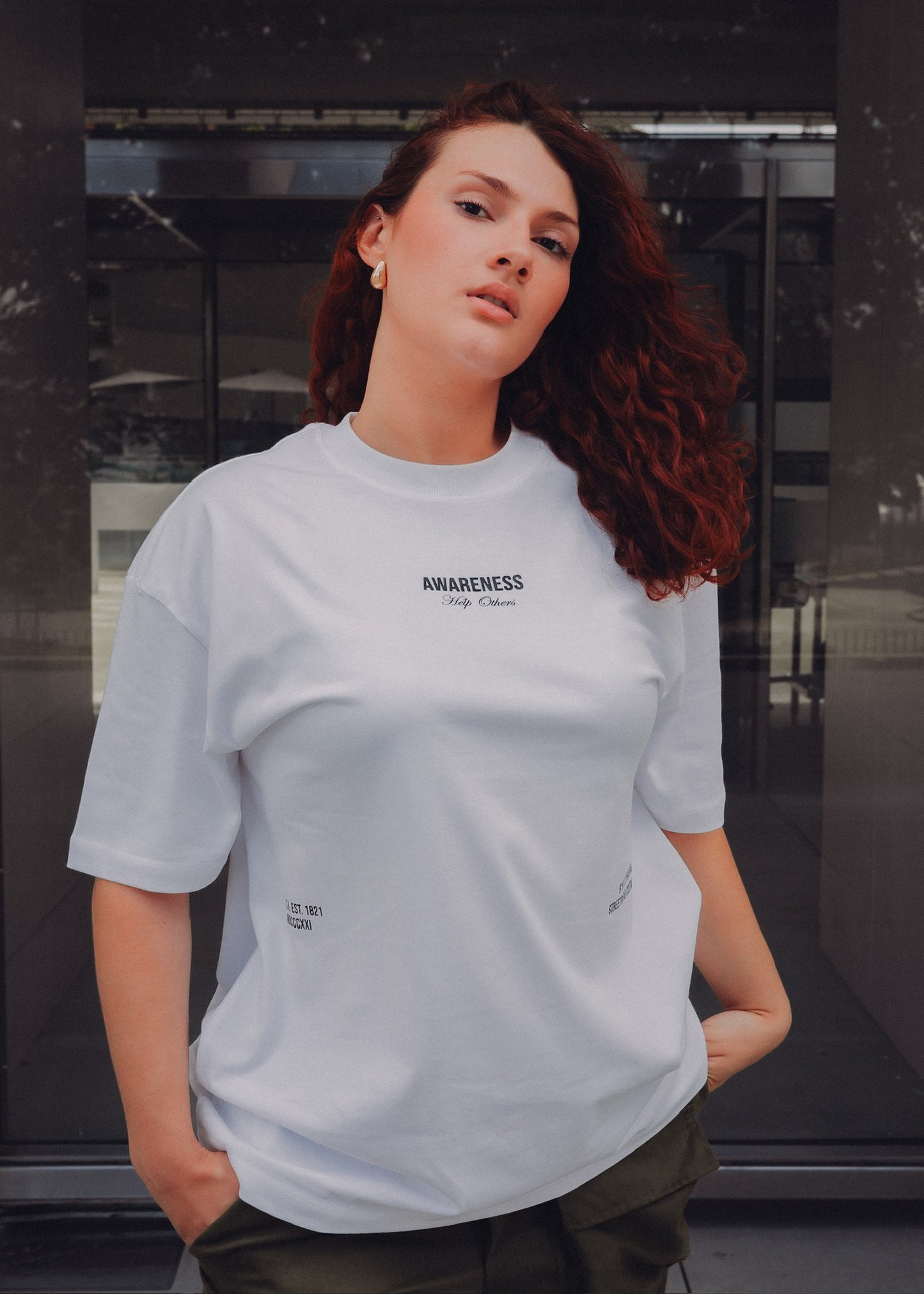 Heavy Oversized Tee - AWARENESS - 300 GSM