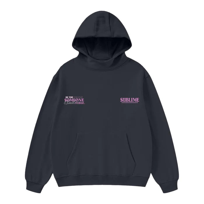 High Neck Hoodie - SMILE - 385 GSM