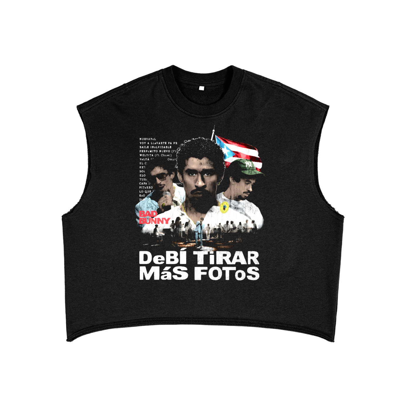 French Terry Boxy Tank Top - DPMF - Bab Bunny Tour 2025 - 340 G