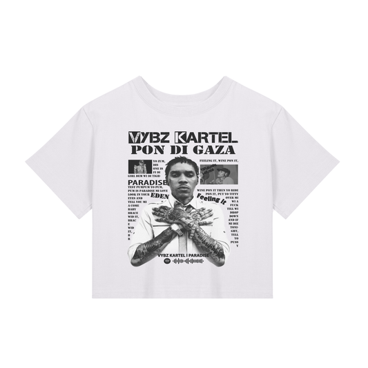 Baby Tee Seamless T-Shirt - Vybz Kartel - 200 GSM