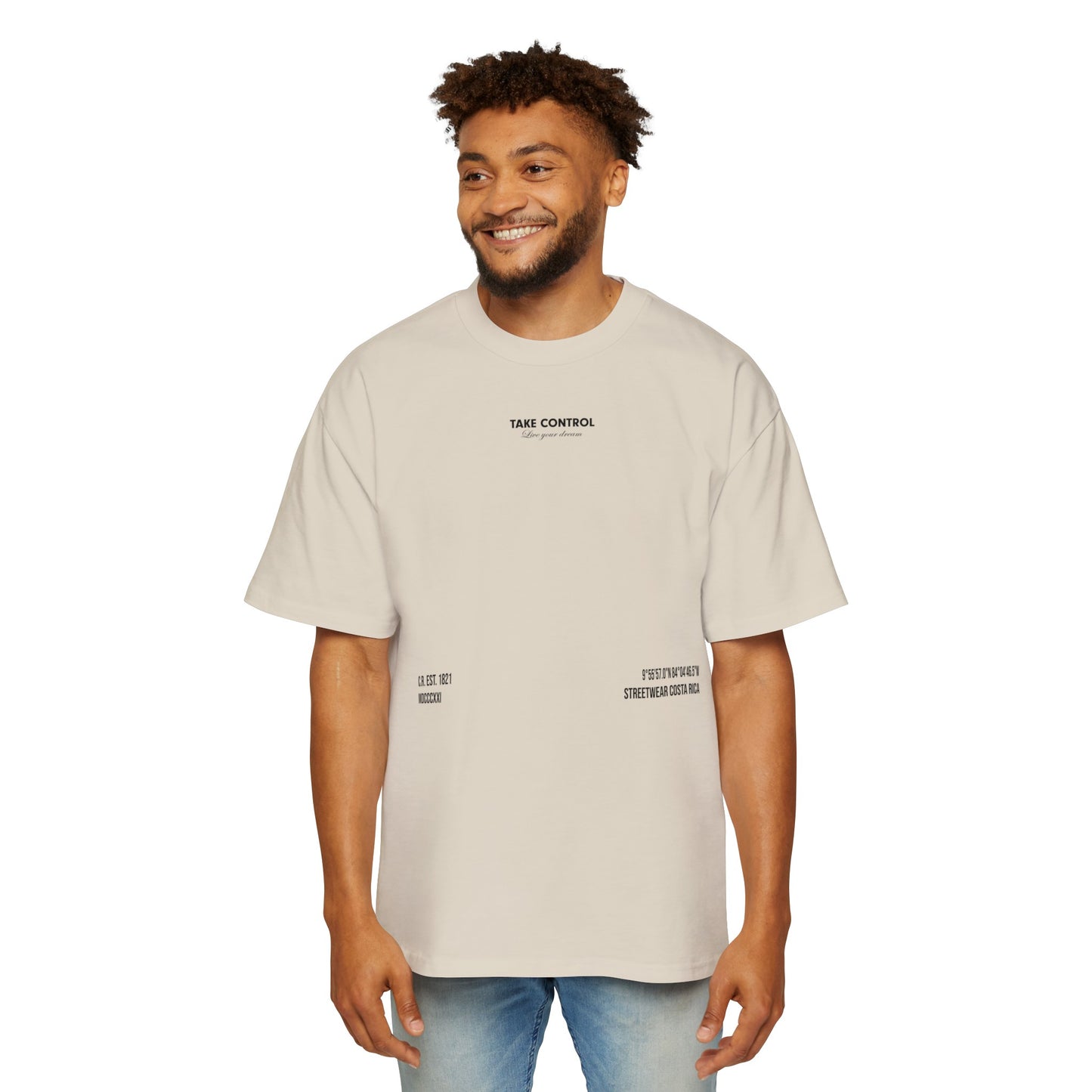 Heavy Oversized Tee TAKE CONTROL - Drop Fundamentals 2.0 - 280 GSM