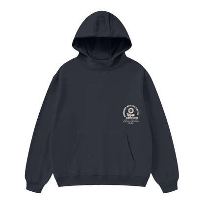 High Neck Hoodie - Remember why you started - 385 GSM