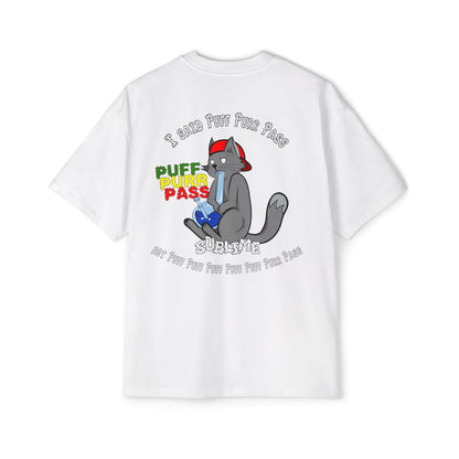 Heavy Oversized Tee - Drop 420 Puff, Purr, Pass... - 280 GSM