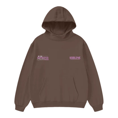High Neck Hoodie - SMILE - 385 GSM