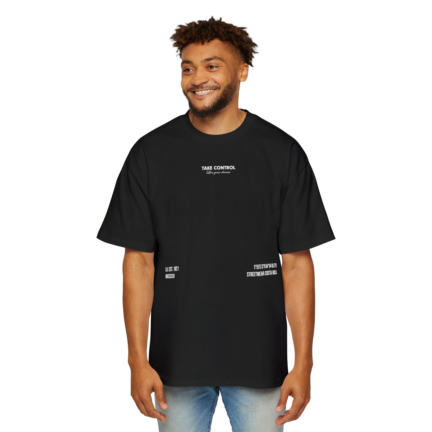 Heavy Oversized Tee TAKE CONTROL - Drop Fundamentals 2.0 - 280 GSM