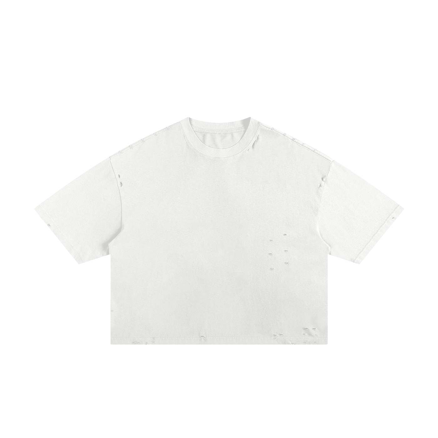 Blanks - Classic Frayed Boxy Tee - 250 GSM