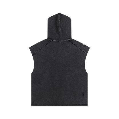 Blanks - Snow Washed Boxy Hooded Tank Top