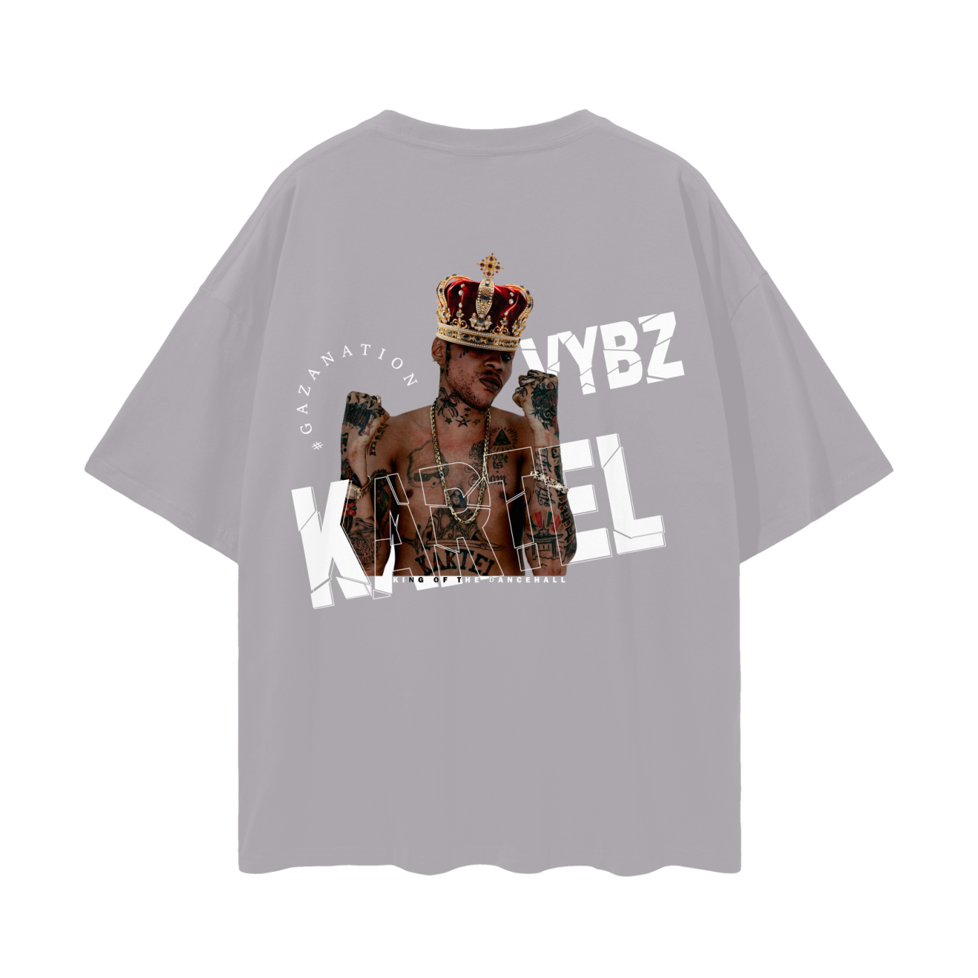 Oversize Deep Drop Shoulder Tee - Vybz Kartel - 190 GSM