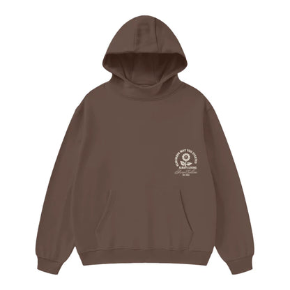 High Neck Hoodie - Remember why you started - 385 GSM