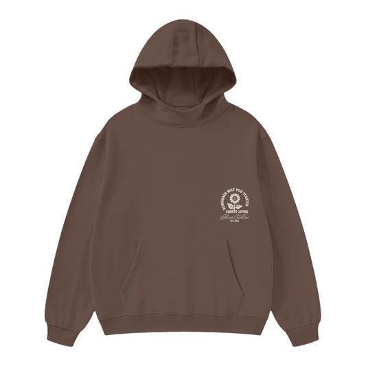 High Neck Hoodie - Remember why you started - 385 GSM