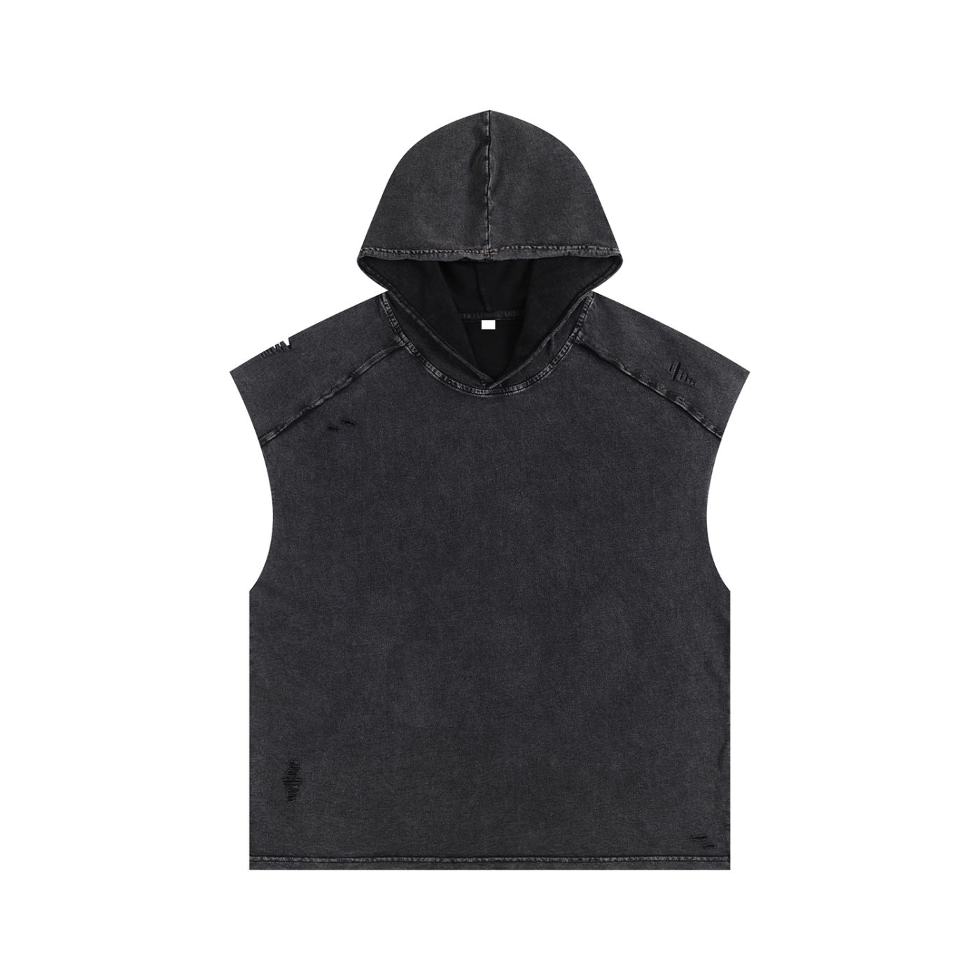 Blanks - Snow Washed Boxy Hooded Tank Top