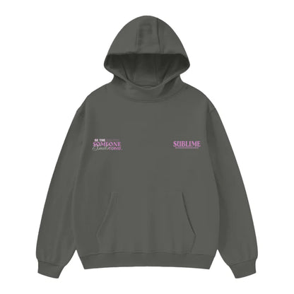 High Neck Hoodie - SMILE - 385 GSM