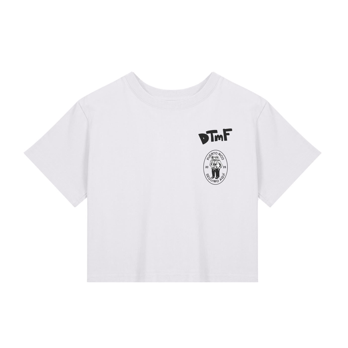 Baby Tee Seamless T-Shirt - Bad Bunny DtMF - 200 GSM