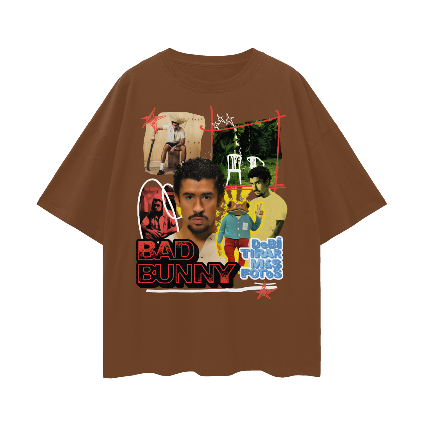 Oversize Deep Drop Shoulder Tee - Bad Bunny Tour 2025 - 190 GSM