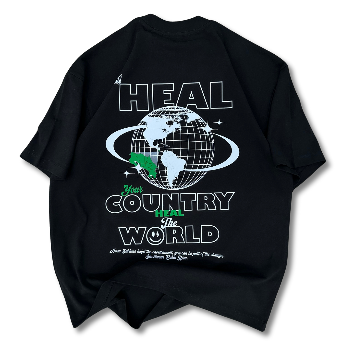 Heavy Oversized Tee - HEAL YOUR COUNTRY - 300 GSM