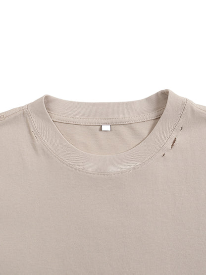 Blanks - Classic Frayed Boxy Tee - 250 GSM