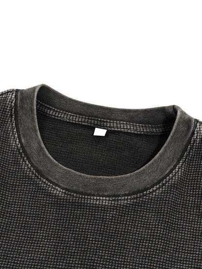 Blanks - Waffle-Texture Washed Boxy T-Shirt