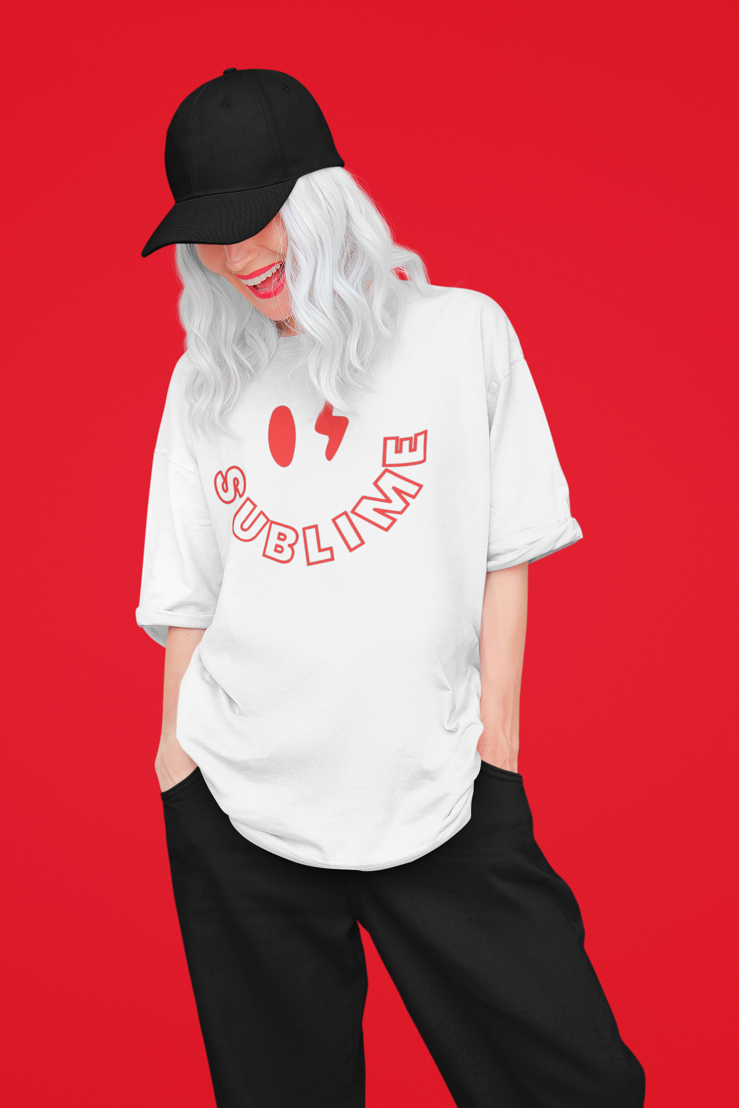 Oversized Tee Flame - Unisex